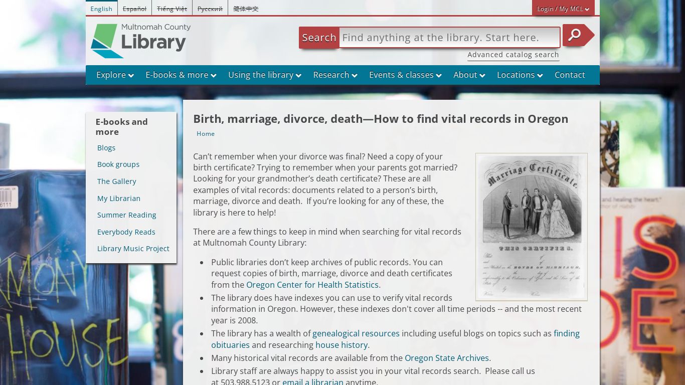 Birth, marriage, divorce, death—How to find vital records ...